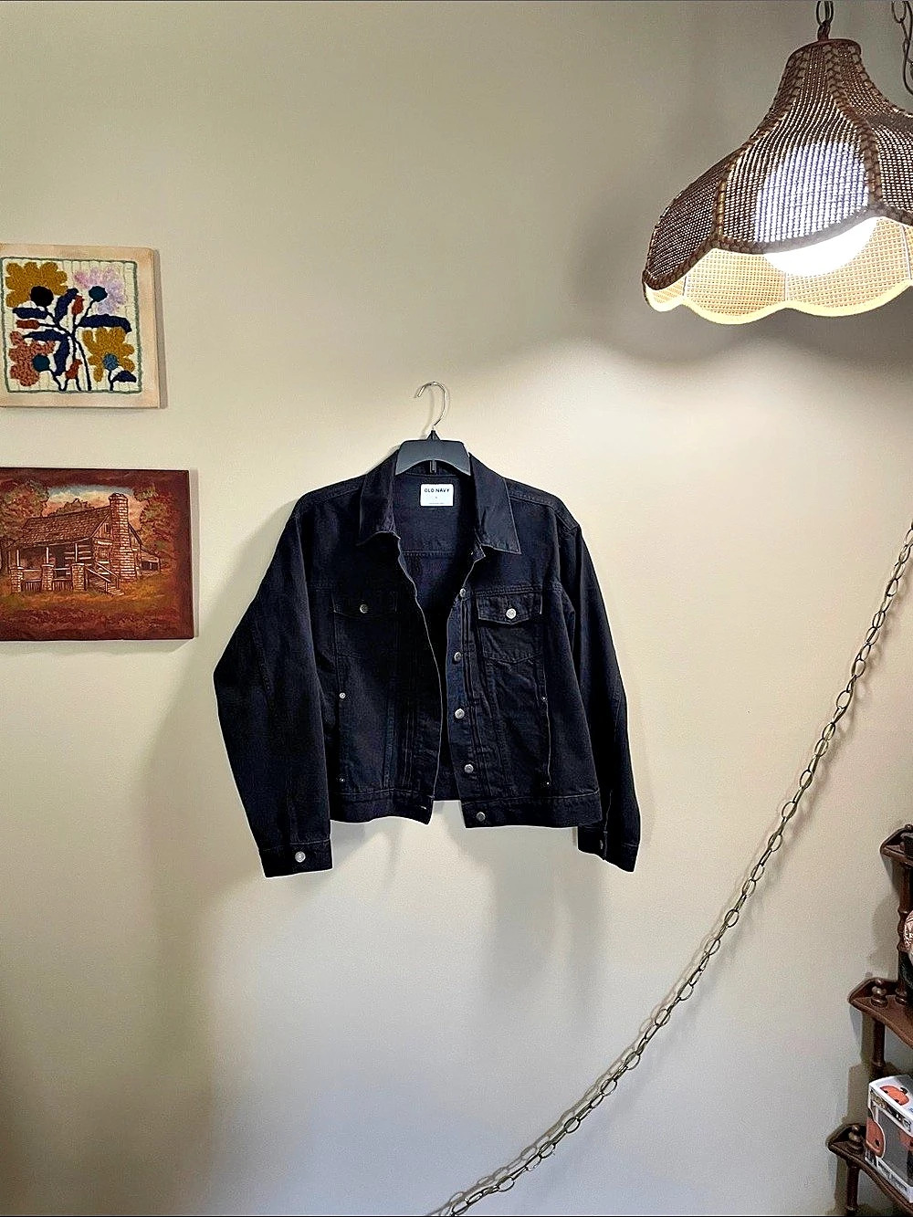 Old Navy Classic Jean Jacket Black Size XL